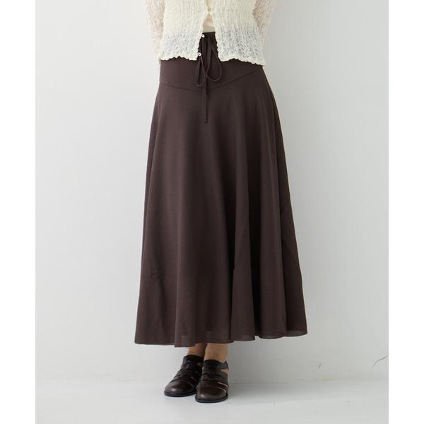 ロング スカート 「WRAPINKNOT/ラッピンノット」 Dry Knit Flare Skirt