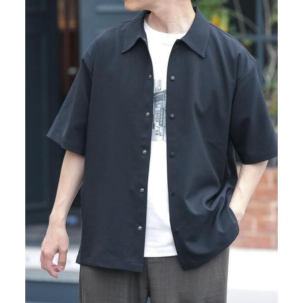 シャツ 2wayストレッチスナップ半袖シャツ メンズ