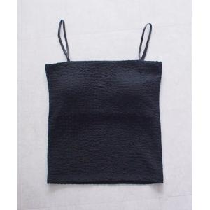 キャミソール 「earthy_/アーシー」カップ付きジャガードキャミ
