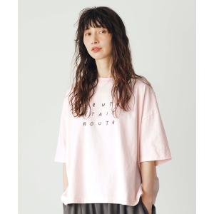 tシャツ 「natural by clip」シルキーバイオロゴTシャツ レディース