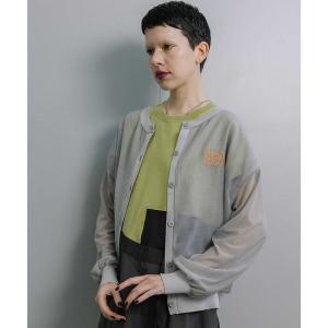 カーディガン 2Way シアーカーディガン レディース