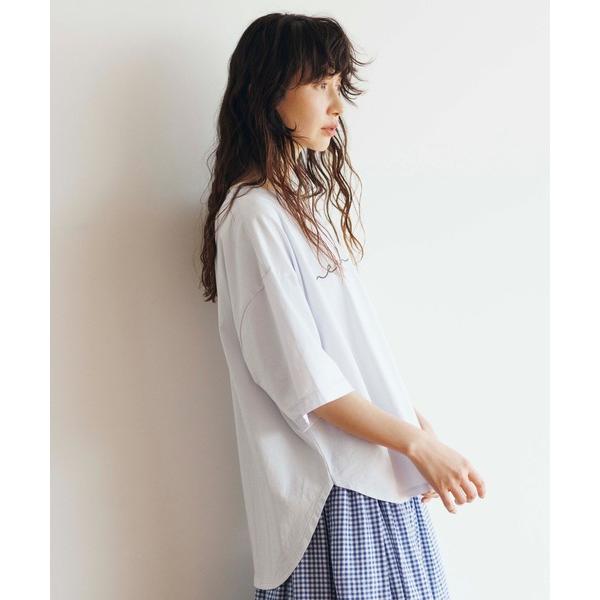 tシャツ 「natural by clip」シルキーバイオラウンドTシャツ レディース