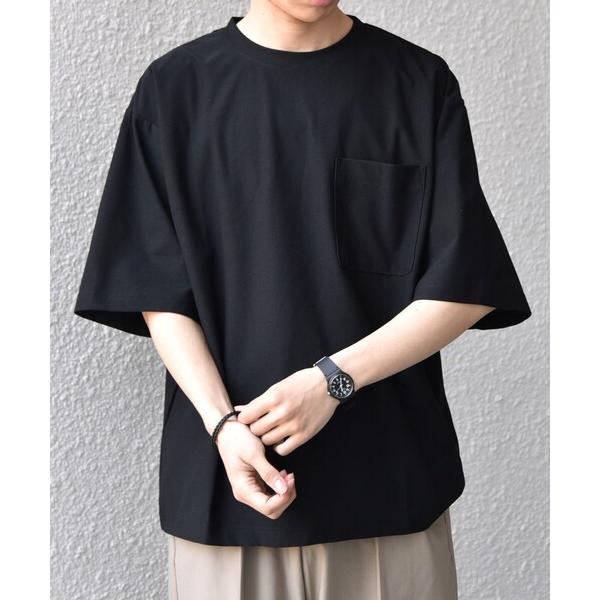 tシャツ SHIPS any: SOLOTEX(R) バックピケ  リラックス ポケット Tシャツ ...