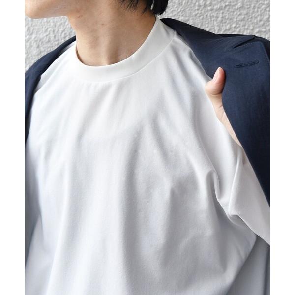tシャツ SHIPS any: SOLOTEX(R) バックピケ スロープネック ジャケット Tシャ...