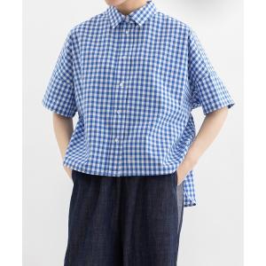 Ciel後ろボタンダウン半袖シャツ