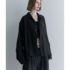 シャツ ルーズベーシックシャツ - パウダリーレーヨン / loose basic shirt「powdery rayon」 メンズ レディース