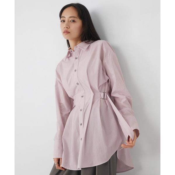 ブラウス シャツ 「30枚限定！WEB限定カラーあり！」タックゴムシェイプベルトシャツ｜ウォッシャブ...