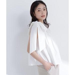 ブラウス シャツ 「sweet掲載」「ちょうど、いい服」ときめきリボンブラウス レディース