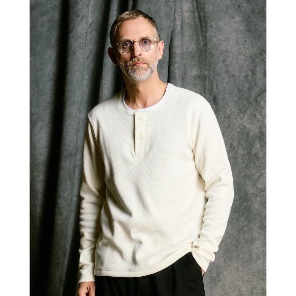 tシャツ back boa thermal henley L/S メンズ