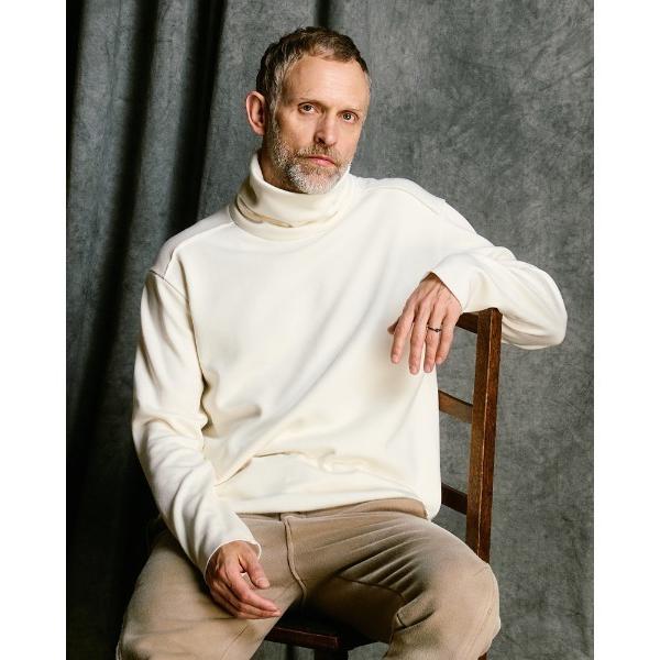 tシャツ back boa cut-off highneck メンズ