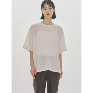 tシャツ MIDIUMISOLID Men’s ハーフスリーブシアーベーシックプルオーバー メンズ レディース