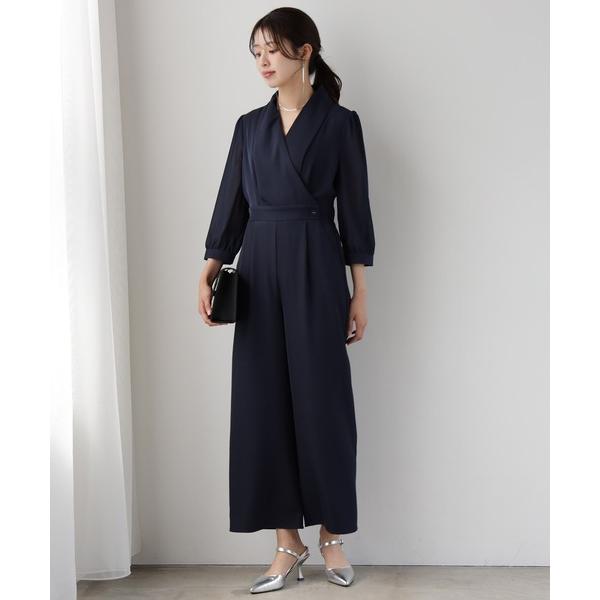 「DRESS PLUS」 オールインワン S ネイビー レディース