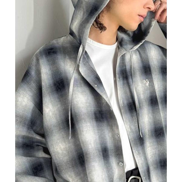 「Java」 長袖シャツ LARGE ブルー メンズ