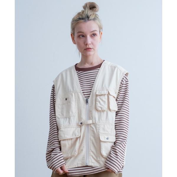 「Universal Style Wear」 ベスト MEDIUM オフホワイト メンズ
