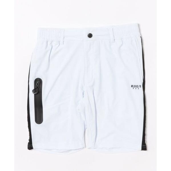 パンツ (RM)「LUXE/R GOLF」ストレッチ スムース ロゴ パンツ ハーフパンツ メンズ ...