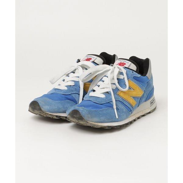 「New Balance」 ローカットスニーカー 24cm ブルー レディース