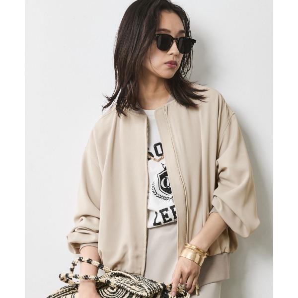 「CHIC STYLE」 ブルゾン M ライトベージュ レディース