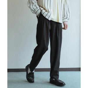 パンツ 「速乾」ドライタッチ2タックテーパードパンツ メンズ