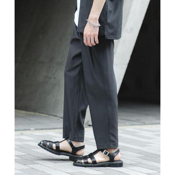 ワイドパンツ パンツ 「速乾」ドライタッチ2タックテーパードパンツ メンズ