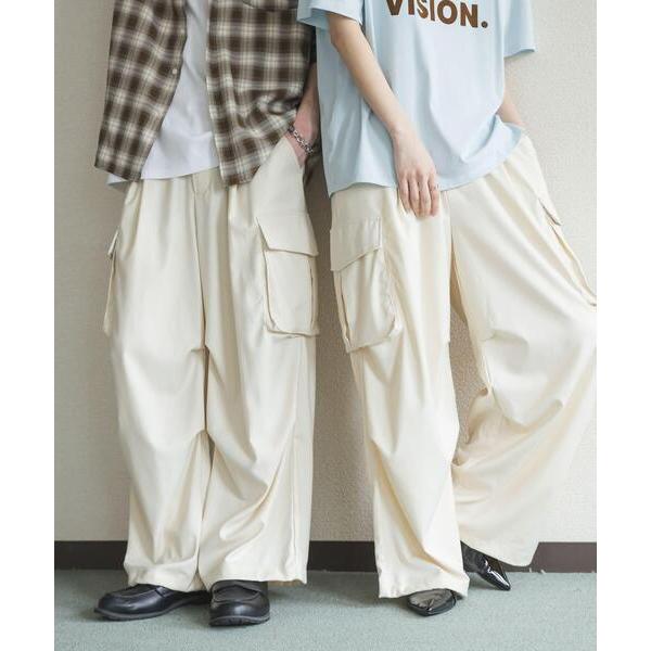 ワイドパンツ パンツ ワイドカーゴパンツ メンズ レディース
