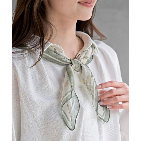 スカーフ バンダナ リング付きスカーフ レディース