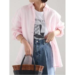 ブラウス シャツ フレンチリネンシャツ レディース