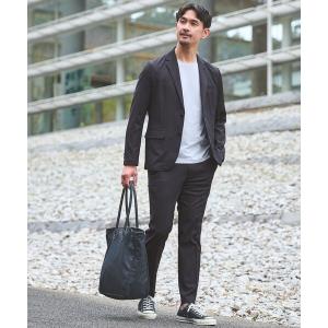セットアップ 「WEB限定」JUST fit エアリーカルゼ ナロー セットアップ-2WAYストレッチ・吸水速乾- メンズ