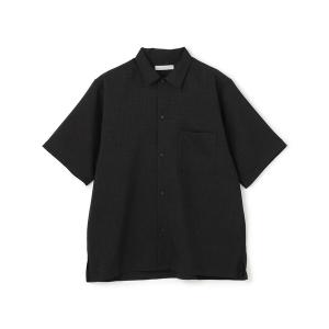 シャツ 半袖 「シワになりにくい」リネンライク シャツ メンズ