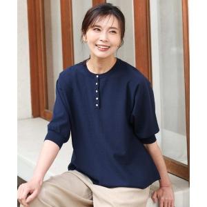 ニット セーター 「UVカット/接触冷感/洗える」金釦フレアシルエットドルマンニット レディース