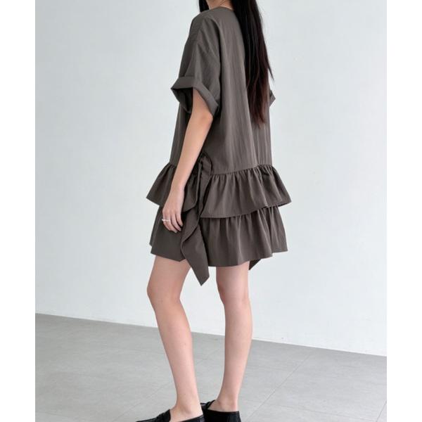 ワンピース ティアードフリルミニワンピース