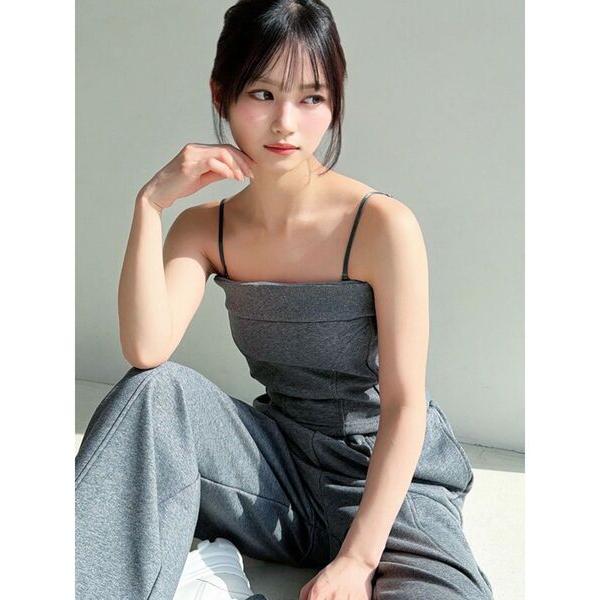 キャミソール スウェットキャミトップス「セットアップ着用可能」