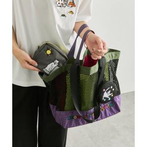 トートバッグ 「KEN NAKAYAMA×ear」コラボメッシュトートバッグ レディース