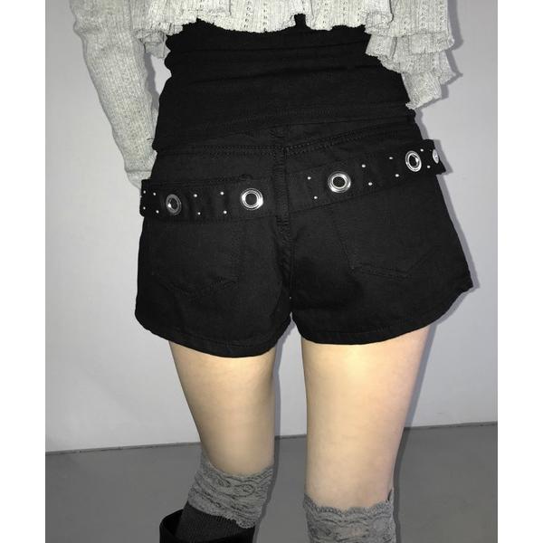 パンツ 1733 back slop shorts レディース