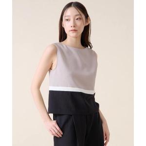 ブラウス シャツ カラーブロックブラウス レディース