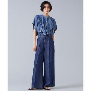 ジーンズ デニム デニムパンツ 6オンステンセルデニムバギーパンツ レディース
