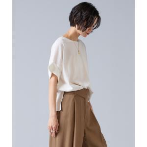 ニット セーター 「定番」袖サテンニット レディース