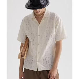 シャツ キューバ風半袖開襟シャツ/メンズ(NEZ) メンズ レディース