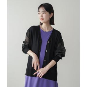 カーディガン サラサラ袖シアーニットカーディガン レディース｜ZOZOTOWN Yahoo!店