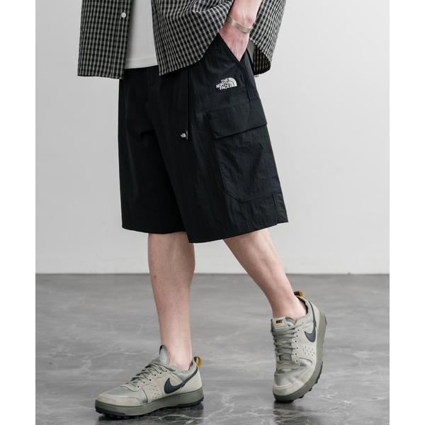 パンツ THE NORTH FACE COVE SHORTS ロゴ刺繍ショートワイドパンツ メンズ ...