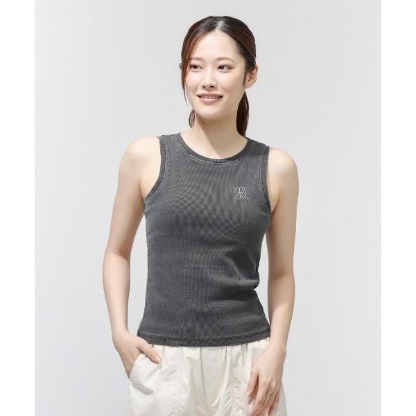 タンクトップ ノースリーブ ニューエラ  WS RIB TANK SQUARE LOGO CHA レ...