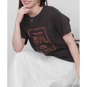 tシャツ 半袖 USAコットンプリント刺繍Tシャツ「接触冷感」 レディース
