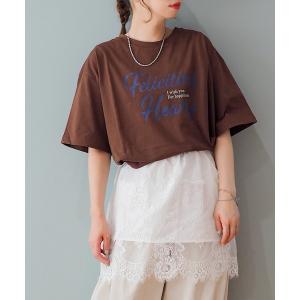 tシャツ 半袖 USAコットンショート丈プリントTシャツ「接触冷感」 レディース