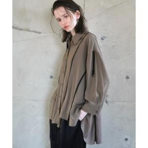 ブラウス シャツ ストリングデザインシャツ レディース