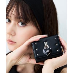 財布 「WEB限定商品」GYDA (ジェイダ)GYDAマイクロミニ財布 三つ折り財布 GY-W461 ハート南京錠シリーズ レディース
