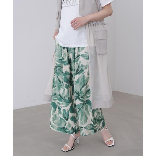 ワイドパンツ パンツ アソートワイド柄パンツ レディース