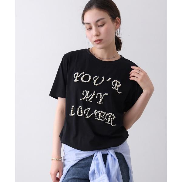 tシャツ パールロゴＴシャツ レディース