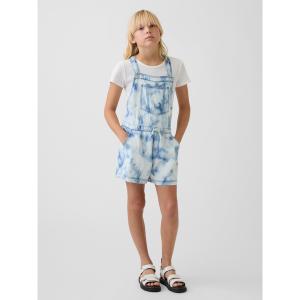 サロペット オーバーオール タイダイ柄 デニム リラックスフィット ショートオール (キッズ) キッズ 子供服 女の子｜ZOZOTOWN Yahoo!店