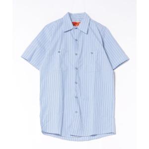 シャツ RED KAP(レッドキャップ) ストライプワークシャツ 半袖シャツ メンズ