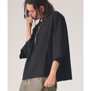 tシャツ ADAMPATEK/ripple widebox T/リップルワイドボックスT メンズ レディース