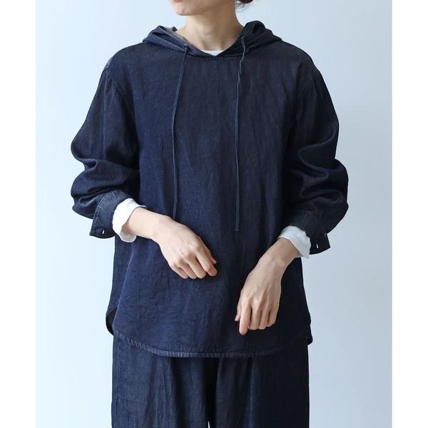 パーカー R/C soft denim hoody レディース